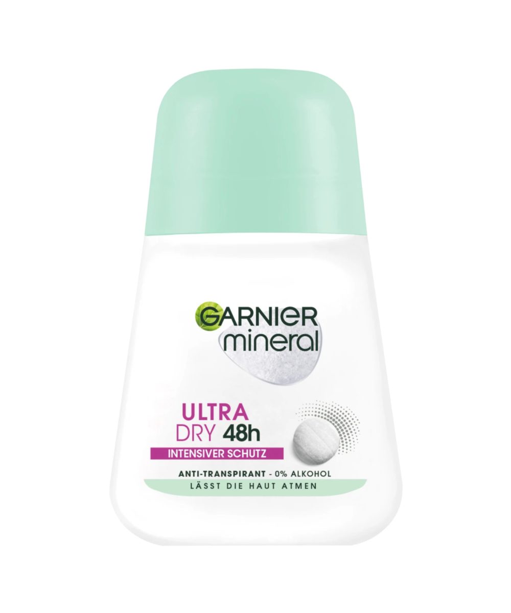 GARNIER Déodorant Roll-On Antisudorifique Ultra Dry 48h, 50 ml