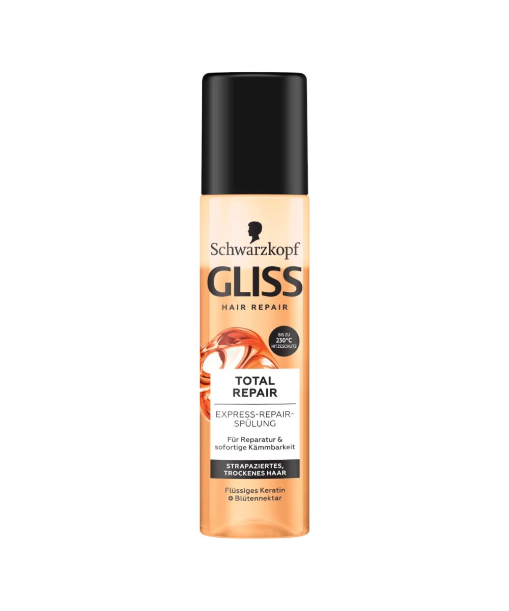 GLISS KUR Après-shampoing Express-Repair, Total Repair, 200 ml
