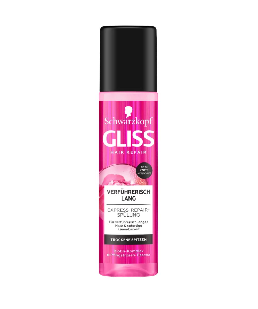 GLISS KUR Après-shampooing Express Repair, Séduisante et longue, 200 ml