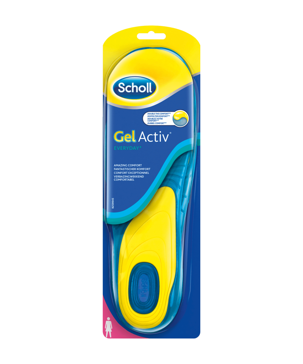 SCHOLL Semelles Gel Activ Everyday pour femmes, 2 Pc