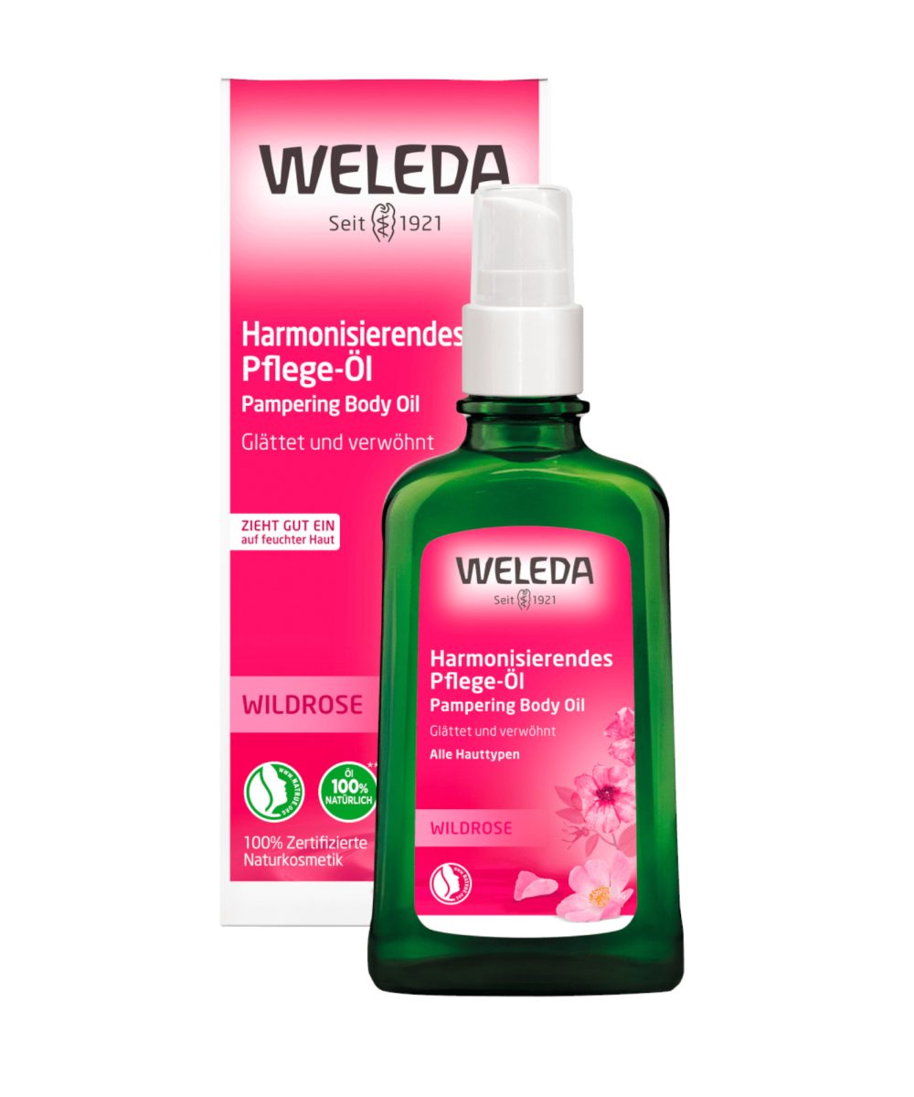 WELEDA Huile de soins Corporelle Wild Rose Harmoniser, 100 ml