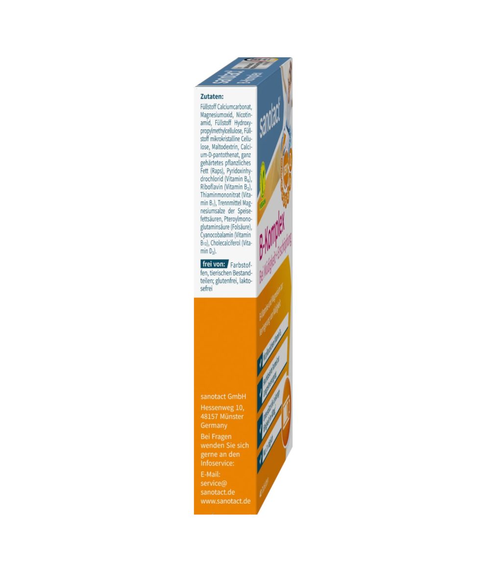 Sanotact Complexe de vitamines B contre la fatigue et l'épuisement 40 pièces_4
